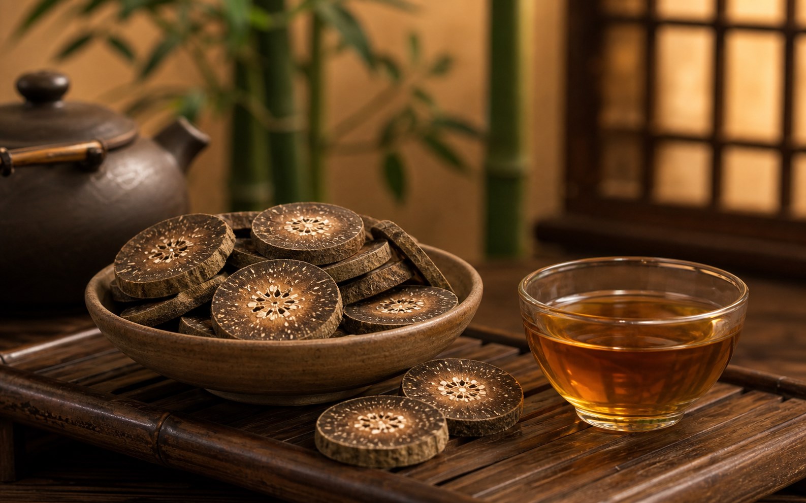 化橘红切片与茶汤日常食用场景